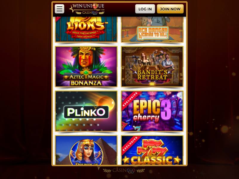 Otras formas para acceder a Unique Casino como si fuera una app